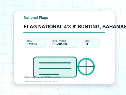FLAG NATIONAL 4'X 6' BUNTING, BAHAMAS - National Flags - IMPA 371105 - UOM ST