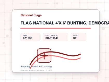 FLAG NATIONAL 4'X 6' BUNTING, DEMOCRATIC PLE'S REP. OF KOREA - National Flags - IMPA 371338 - UOM ST