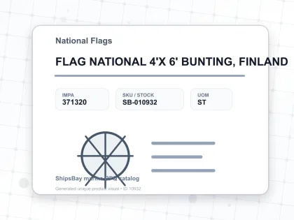 FLAG NATIONAL 4'X 6' BUNTING, FINLAND - National Flags - IMPA 371320 - UOM ST