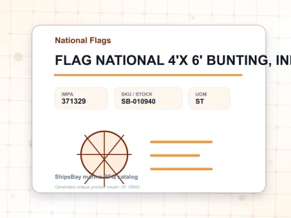 FLAG NATIONAL 4'X 6' BUNTING, INDIA - National Flags - IMPA 371329 - UOM ST