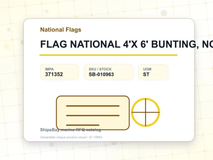 FLAG NATIONAL 4'X 6' BUNTING, NORWAY - National Flags - IMPA 371352 - UOM ST