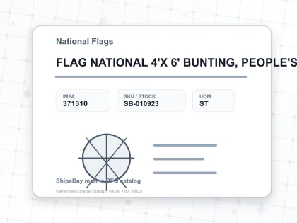 FLAG NATIONAL 4'X 6' BUNTING, PEOPLE'S REPUBLIC OF CHINA - National Flags - IMPA 371310 - UOM ST