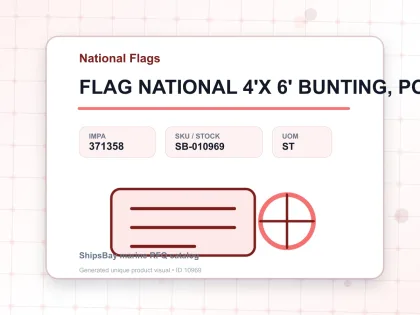 FLAG NATIONAL 4'X 6' BUNTING, POLAND - National Flags - IMPA 371358 - UOM ST