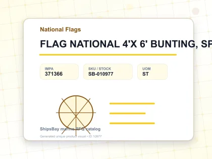 FLAG NATIONAL 4'X 6' BUNTING, SPAIN - National Flags - IMPA 371366 - UOM ST
