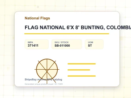 FLAG NATIONAL 6'X 8' BUNTING, COLOMBIA - National Flags - IMPA 371411 - UOM ST