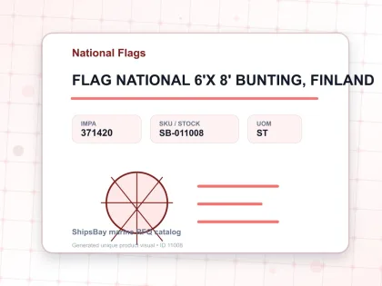 FLAG NATIONAL 6'X 8' BUNTING, FINLAND - National Flags - IMPA 371420 - UOM ST