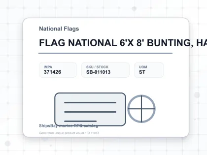 FLAG NATIONAL 6'X 8' BUNTING, HAITI - National Flags - IMPA 371426 - UOM ST