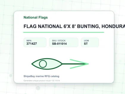 FLAG NATIONAL 6'X 8' BUNTING, HONDURAS - National Flags - IMPA 371427 - UOM ST