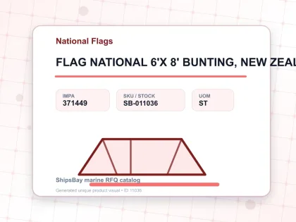 FLAG NATIONAL 6'X 8' BUNTING, NEW ZEALAND - National Flags - IMPA 371449 - UOM ST