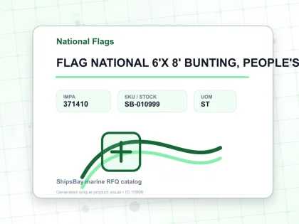 FLAG NATIONAL 6'X 8' BUNTING, PEOPLE'S REPUBLIC OF CHINA - National Flags - IMPA 371410 - UOM ST