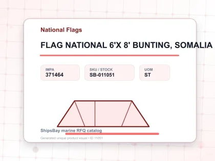 FLAG NATIONAL 6'X 8' BUNTING, SOMALIA - National Flags - IMPA 371464 - UOM ST
