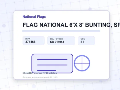 FLAG NATIONAL 6'X 8' BUNTING, SPAIN - National Flags - IMPA 371466 - UOM ST