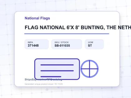 FLAG NATIONAL 6'X 8' BUNTING, THE NETHERLANDS - National Flags - IMPA 371448 - UOM ST