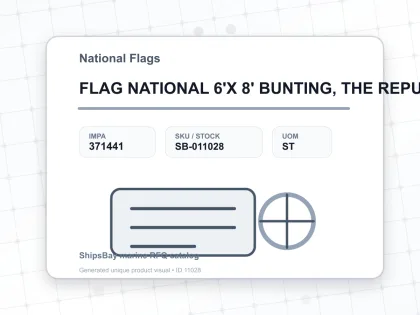 FLAG NATIONAL 6'X 8' BUNTING, THE REPUBLIC OF LEBANON - National Flags - IMPA 371441 - UOM ST