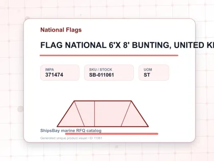 FLAG NATIONAL 6'X 8' BUNTING, UNITED KINGDOM - National Flags - IMPA 371474 - UOM ST
