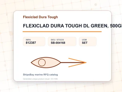 FLEXICLAD DURA TOUGH DL GREEN, 500GRM - Flexiclad Dura Tough - IMPA 812387 - UOM SET