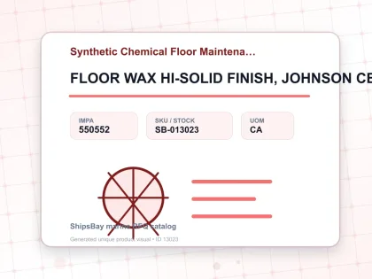 FLOOR WAX HI-SOLID FINISH, JOHNSON CENTURION 18LTR - Synthetic Chemical Floor Maintenance - IMPA 550552 - UOM CA