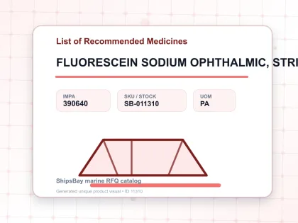 FLUORESCEIN SODIUM OPHTHALMIC, STRIP STERILE 200'S - List of Recommended Medicines - IMPA 390640 - UOM PA