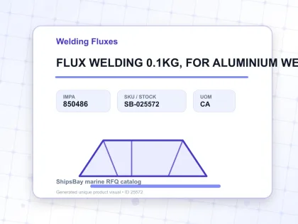 FLUX WELDING 0.1KG, FOR ALUMINIUM WELDING - Welding Fluxes - IMPA 850486 - UOM CA