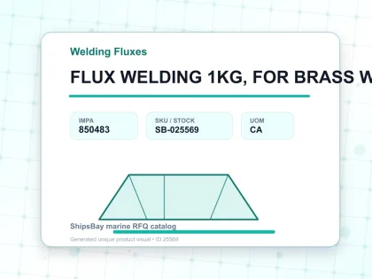 FLUX WELDING 1KG, FOR BRASS WELDING - Welding Fluxes - IMPA 850483 - UOM CA