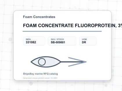 FOAM CONCENTRATE FLUOROPROTEIN, 3% 200LTR - Foam Concentrates - IMPA 331082 - UOM DR