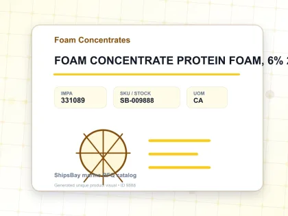 FOAM CONCENTRATE PROTEIN FOAM, 6% 20LTR - Foam Concentrates - IMPA 331089 - UOM CA
