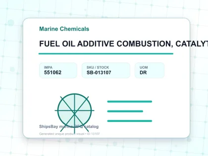 FUEL OIL ADDITIVE COMBUSTION, CATALYTIC CONCENTRATED 200LTR - Marine Chemicals - IMPA 551062 - UOM DR