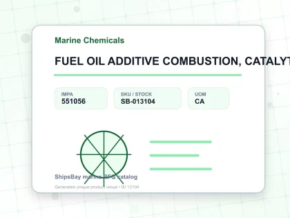 FUEL OIL ADDITIVE COMBUSTION, CATALYTIC TYPE 18LTR - Marine Chemicals - IMPA 551056 - UOM CA