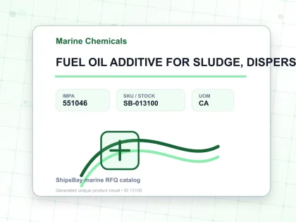 FUEL OIL ADDITIVE FOR SLUDGE, DISPERSE/WATER SEPARATE 18LTR - Marine Chemicals - IMPA 551046 - UOM CA