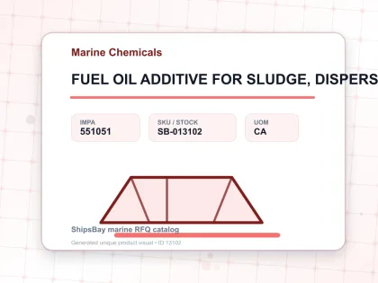 FUEL OIL ADDITIVE FOR SLUDGE, DISPERSION 18LTR - Marine Chemicals - IMPA 551051 - UOM CA