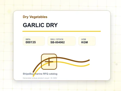 GARLIC DRY - Dry Vegetables - IMPA 000135 - UOM KGM