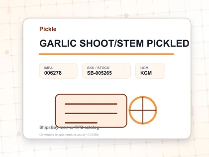 GARLIC SHOOT/STEM PICKLED - Pickle - IMPA 006278 - UOM KGM