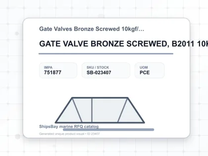 GATE VALVE BRONZE SCREWED, B2011 10KG 2-1/2" - Gate Valves Bronze Screwed 10kgf/cm2 B-2011 - IMPA 751877 - UOM PCE
