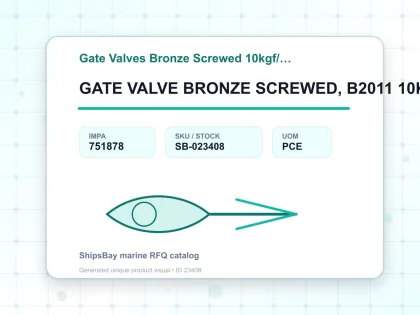 GATE VALVE BRONZE SCREWED, B2011 10KG 3" - Gate Valves Bronze Screwed 10kgf/cm2 B-2011 - IMPA 751878 - UOM PCE