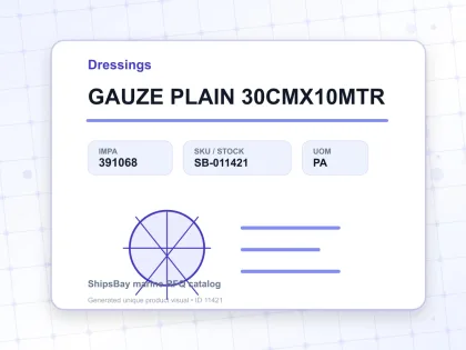GAUZE PLAIN 30CMX10MTR - Dressings - IMPA 391068 - UOM PA