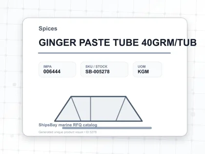 GINGER PASTE TUBE 40GRM/TUB - Spices - IMPA 006444 - UOM KGM