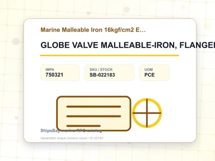 GLOBE VALVE MALLEABLE-IRON, FLANGED-END EX-F7323 16KG-15MM - Marine Malleable Iron 16kgf/cm2 EX-F7323/EX-F7324 - IMPA 750321 - UOM PCE