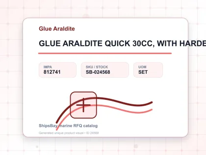 GLUE ARALDITE QUICK 30CC, WITH HARDENER - Glue Araldite - IMPA 812741 - UOM SET