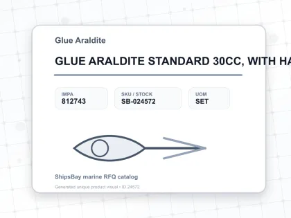 GLUE ARALDITE STANDARD 30CC, WITH HARDENER - Glue Araldite - IMPA 812743 - UOM SET