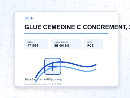 GLUE CEMEDINE C CONCREMENT, 25GRM - Glue - IMPA 471061 - UOM PCE