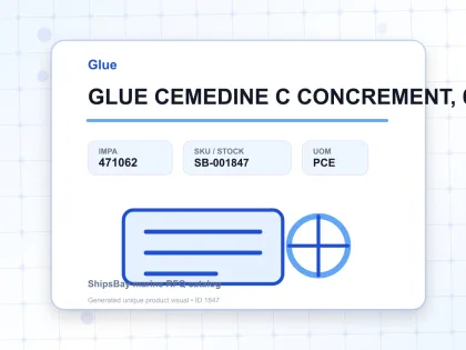 GLUE CEMEDINE C CONCREMENT, 60GRM - Glue - IMPA 471062 - UOM PCE