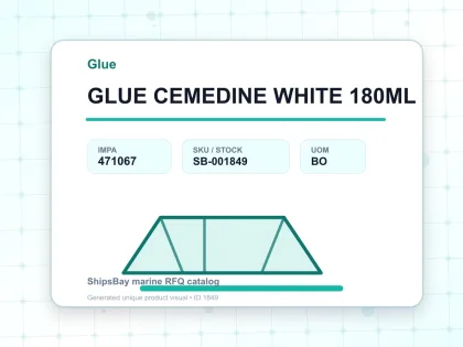 GLUE CEMEDINE WHITE 180ML - Glue - IMPA 471067 - UOM BO