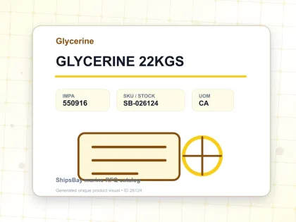 GLYCERINE 22KGS - Glycerine - IMPA 550916 - UOM CA