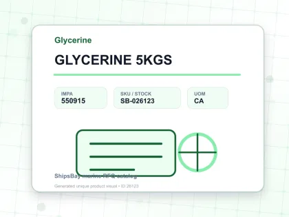 GLYCERINE 5KGS - Glycerine - IMPA 550915 - UOM CA