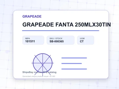 GRAPEADE FANTA 250MLX30TIN - GRAPEADE - IMPA 101511 - UOM CT