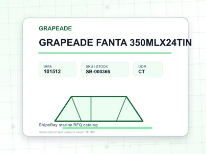 GRAPEADE FANTA 350MLX24TIN - GRAPEADE - IMPA 101512 - UOM CT