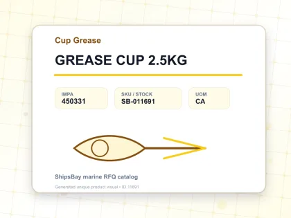 GREASE CUP 2.5KG - Cup Grease - IMPA 450331 - UOM CA