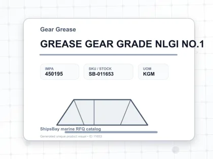 GREASE GEAR GRADE NLGI NO.1 - Gear Grease - IMPA 450195 - UOM KGM