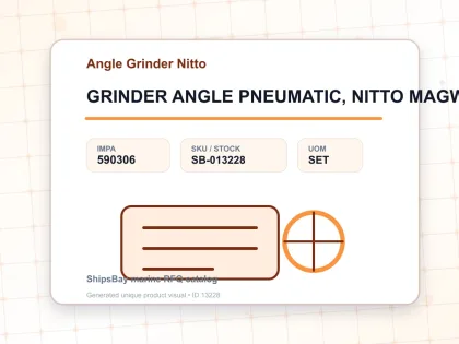 GRINDER ANGLE PNEUMATIC, NITTO MAGW-40 - Angle Grinder Nitto - IMPA 590306 - UOM SET