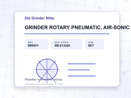 GRINDER ROTARY PNEUMATIC, AIR-SONIC MODEL L-25B - Die Grinder Nitto - IMPA 590431 - UOM SET